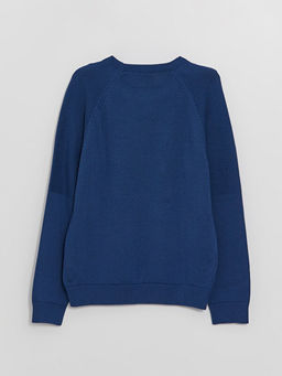 Bisiklet Yaka Basic Uzun Kollu Erkek ?ocuk Triko Kazak - Waikiki фото 3