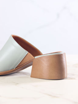 Сабо 5300.23663be.Авокадо лион+коричневый