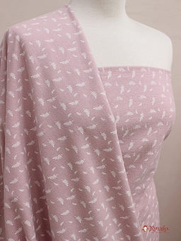 Теплый хлопок Мелкие листочки на розовой дымке, ш.1.5м, хлопок-100%, 160гр/м.кв - Купава фото 3