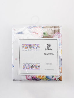 Скатерть Этель Цыплята и куличи 220?147 см, 100% хлопок, саржа 190 г/м?