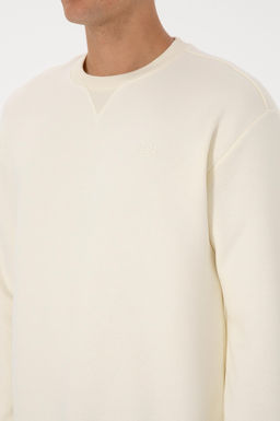 Erkek Krem Basic Sweatshirt - U.s. polo assn фото 7
