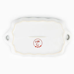 Блюдо новогоднее «Снегирь», 23×13×2.5 см, ручная работа