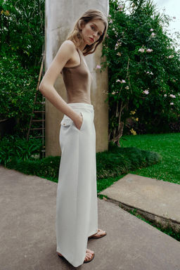 WIDE-LEG TROUSERS WITH DARTS - Zara фото 30