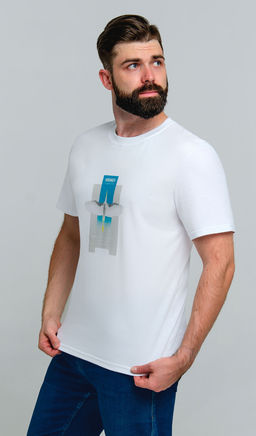 Арт. 61143 Футболка мужская 48-56 (5 шт) Цвет:белый