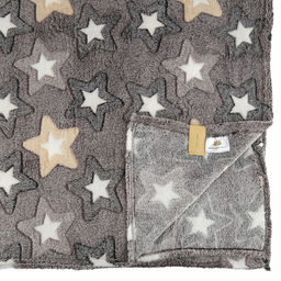 Плед/покрывало 150х200см "Звездный час", велсофт "California" набивной, полиэстер 100%, плотность 160г/м2, упаковка: 16х33см пояс бумажный, "Домашняя мода" (Россия)