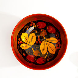 Чашка деревянная хохлома «Ягодка»