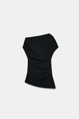 ASYMMETRIC PLEATED TOP - Zara фото 6