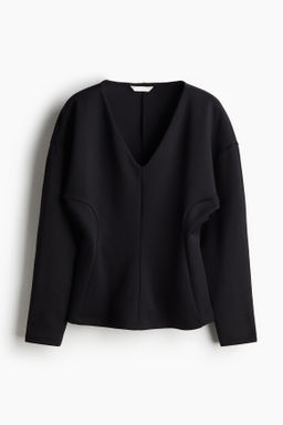 Top entallado efecto neopreno - H&m фото 3