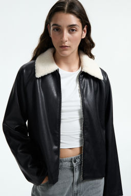 Chaqueta con cuello de borreguito - H&m фото 3