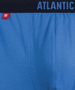 ATLANTIC 3MH-011 Трусы шорты Solid - набор 3 шт. темно-голубой + светло-голубой + индиго  фото 6