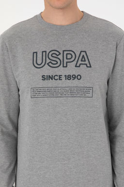Erkek Gri Melanj Sweatshirt - U.s. polo assn фото 6