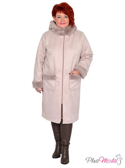 Жакет-дубленка Модель №1423 размеры 44-84 - Plusmoda фото 3