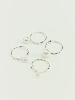 Набор колец с искусственным жемчугом ZR2605060324-7 / Zarina