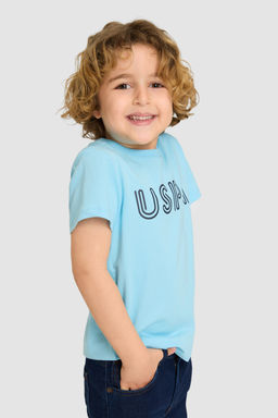 Erkek Гocuk Aqua Bisiklet Yaka Basic TiЕГrt - U.s. polo assn фото 3