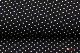 Импорт. хлопок Пшено-4 на черном, ш.1.48м, хлопок-100%, 105гр/м.кв - Купава фото 3