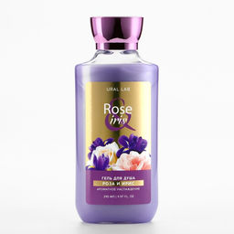 Подарочный набор косметики Rose iris, гель для душа 295 мл и крем для тела 200 мл, FLORAL & BEAUTY by URAL LAB  фото 6