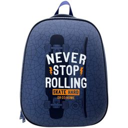 Рюкзак ArtSpace School Friend "Never Stop" (Uni_17721) 39*30*18см, 2 отделения, 2 кармана, анатомическая спинка