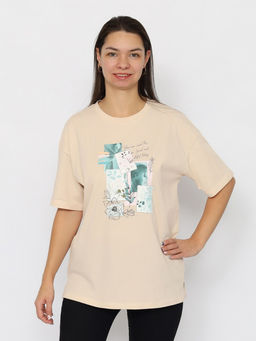 CRB wear / CSMW 60351-31 Футболка женская,бежевый/Ex.Cherubino