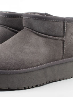 04-PF8520-5 GRAY Угги женские (натуральная замша, 100% шерсть)