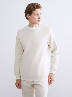 Bisiklet Yaka Erkek Sweatshirt