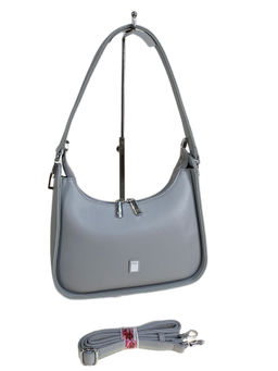 Женская сумка из искусственной кожи, цвет светло серый