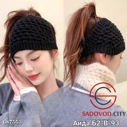 Зимняя теплая шерстяная повязка на голову - Bruno фото 2