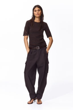 Top de canal? con inserciones de encaje - H&m фото 6