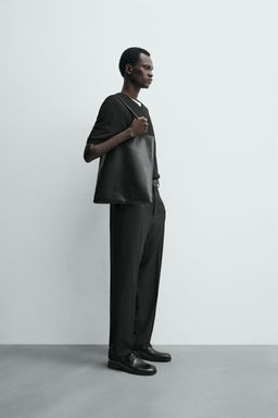 PANTAL?N STRAIGHT FIT CONFORT / Negro - Zara фото 4