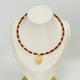 Колье из Яшмы (Мукаит) и Агата 38 см +