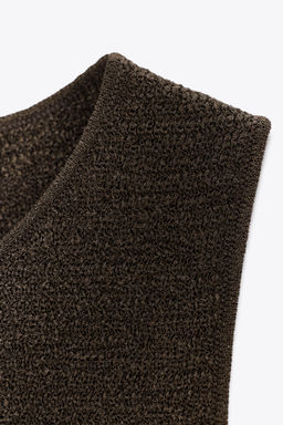 TEXTURED KNIT LONG TOP - Zara фото 6