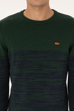 Erkek Slim Fit Bisiklet Yaka Koyu Ye_il Kazak - U.s. polo assn фото 6
