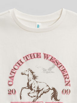 ACOOLA / Футболка детская для девочек Sonora молочный  фото 4