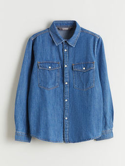 Uzun Kollu Erkek ?ocuk Jean G?mlek