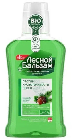 ЛЕСНОЙ БАЛЬЗАМ ополаскиватель д/десен 250мл Кора Дуба и Пихта