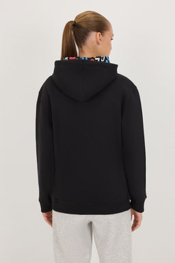 Siyah Olimpiyat Logo Bask?l? Cepli Unisex Basic Orme Sweatshirt - Trendyolmilla фото 5