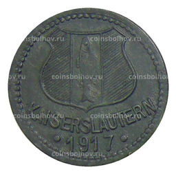 Монета 10 пфеннигов 1917 года Германия  Нотгельд Кайзерслаутерн
