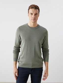 Bisiklet Yaka Erkek Triko Kazak