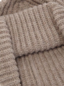 Шапка муж. шерсть+акр LB-A53125 taupe/d.grey