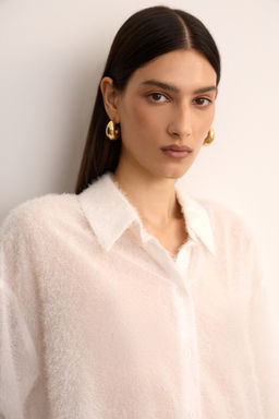 Рубашка с пушистой фактурой - Mollis фото 3