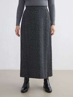 Beli Lastikli Desenli Etek