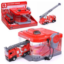 Автомойка "Пожарная" красная, в коробке