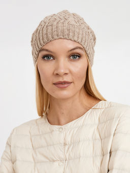 шапка женская с добавлением шерсти с узором - Glenfield фото 7