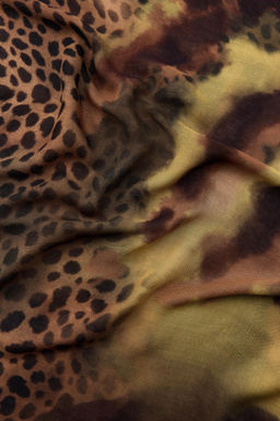 ANIMAL PRINT MODAL SILK SCARF - Zara фото 4