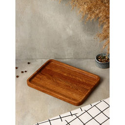 Блюдо - поднос деревянный для сервировки и подачи Adelica «Арно», 25×18×1.7 см, дуб