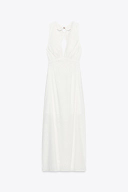 EMBROIDERED MIDI DRESS - Zara фото 8