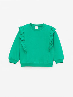 Bisiklet Yaka Uzun Kollu Bask?l? K?z Bebek Sweatshirt 2li - Waikiki фото 3