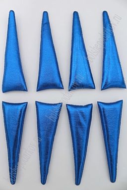 Патч 3D Рог 10*2,5 см (10 шт) SF-1887, синий