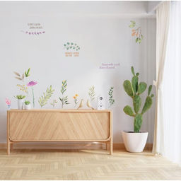 Наклейка интерьерная цветная «Нежность цветов», 50×70 см