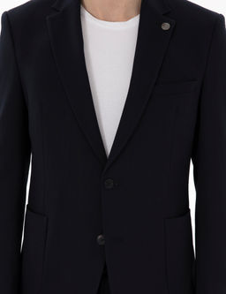 Lacivert Extra Slim Fit Tak_m Elbise