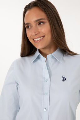 Kad_n A__k Mavi Uzun Kollu Basic G_mlek Sepette S_rpriz _ndirim - U.s. polo assn фото 2